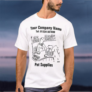 Camisa T de Suprimentos de Pet
