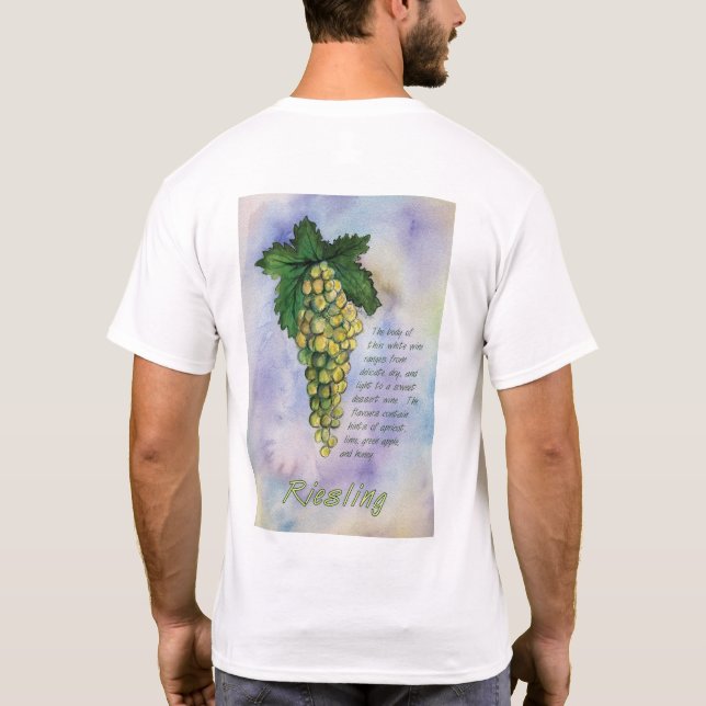 Camisa T De Uvas De Vinho Riesling (Verso)