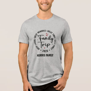 Camisa T de viagem da família personalizada - Féri