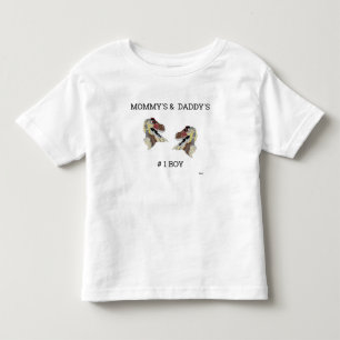 Camisa T: Dinossauros Toddler # 1 GAROTO