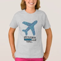 Camisa T do avião "Piloto Em Curso"