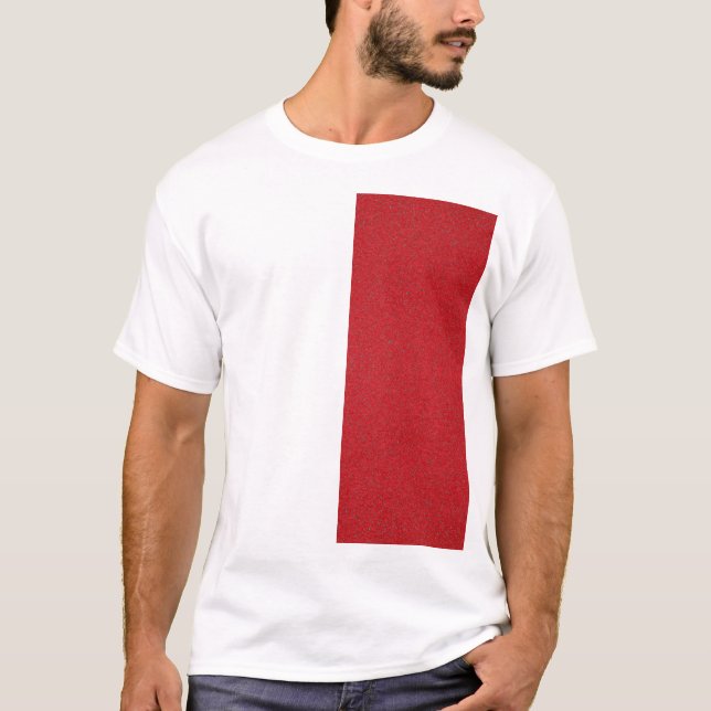 Camisa T do Bloco Vermelho do Tomate Diagonal - Pe (Frente)