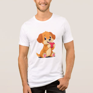 Camisa-T do Cachorro Gato - Teto de Cachorro