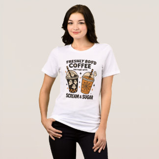 Camisa-T do Café de Boo Freshly - Fantasma Bonito