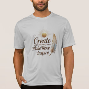 Camisa T do Concorrente Motivacional Esportes-Tek
