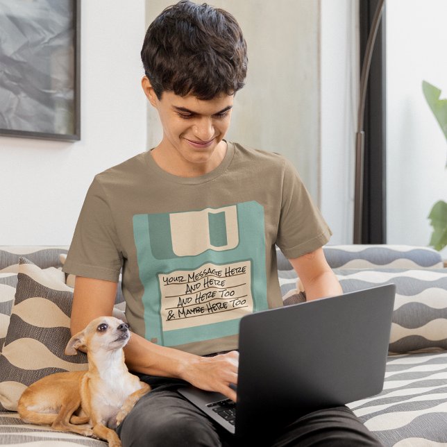 Camisa T do Disquete do Computador de Mensagens Pe (Criador carregado)