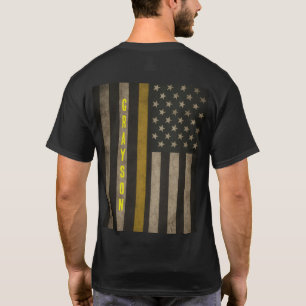 Camisa T do Expedidor de Linha Amarelo Fino Person