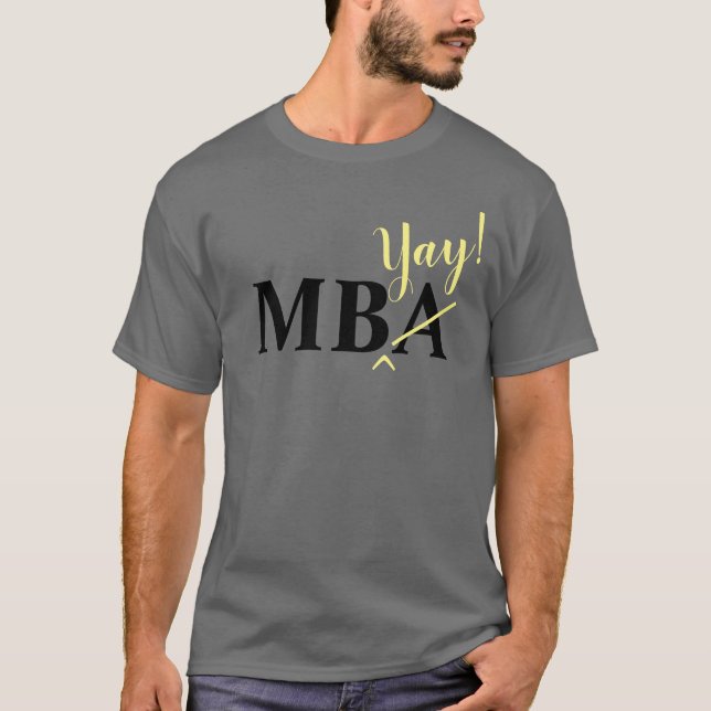 Camisa T do Formando MBA entusiasmada (Frente)
