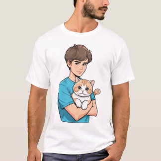 Camisa T do Gato