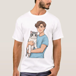Camisa T do Gato