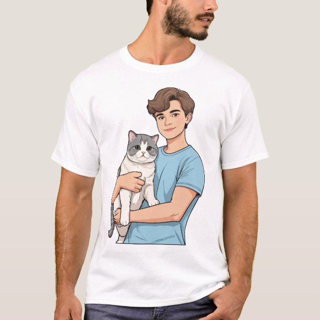 Camisa T do Gato (Frente)