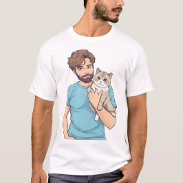 Camisa T do Gato