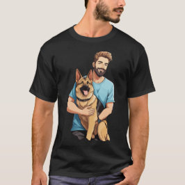 Camisa T do german shepherd