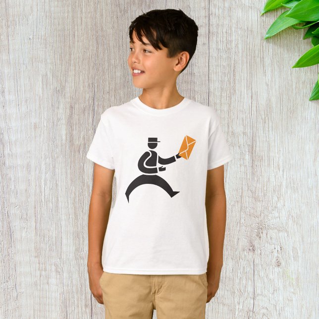 Camisa T do ícone de entrega de correio postal (Criador carregado)