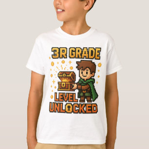 Camisa T do Jogador Desbloqueado de Nível 3º - Adv