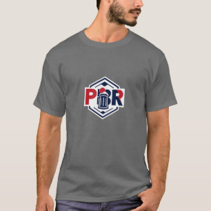 Camisa T do logotipo de cerveja PBR