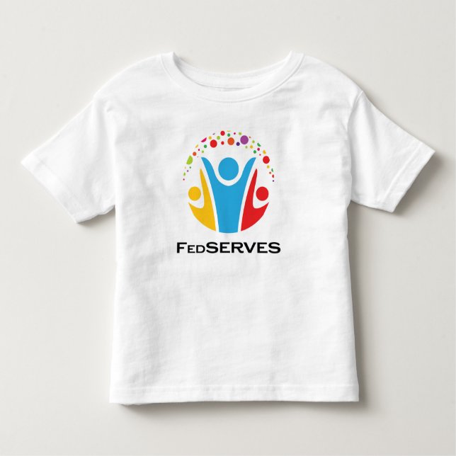 Camisa T do logotipo FedSERVES Toddler (Frente)