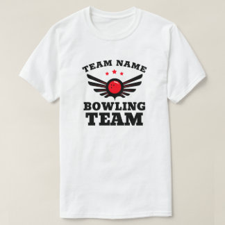 Camisa T do Nome da Equipe da Boliche Personalizad