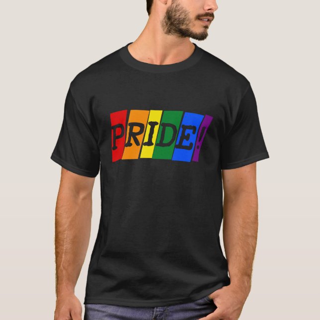 Camisa T do orgulho do arco-íris LGBT (Frente)