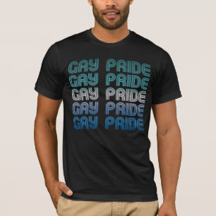 Camisa T do Orgulho Masculino da Gay