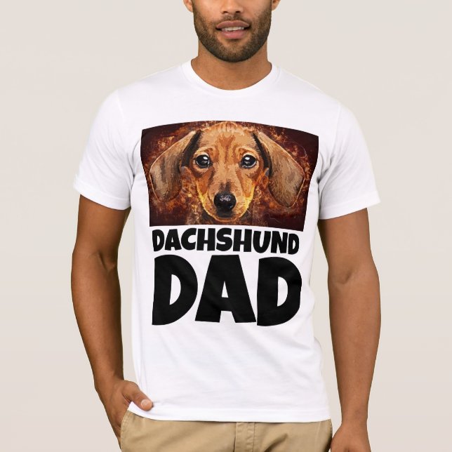 CAMISA T DO PAI DACHSHUND (Frente)