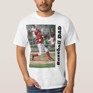 Camisa T do Pai de Baseball Personalizada