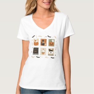 Camisa T do Painel de Carimbo das Halloween - Brux