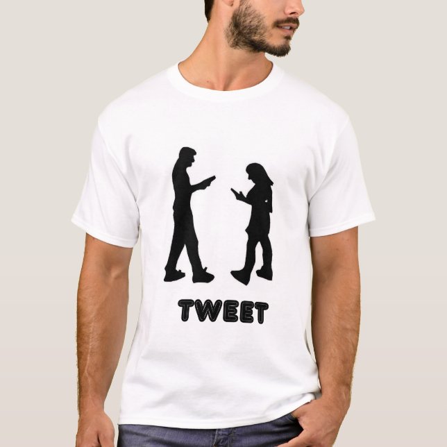 Camisa T do painel TWEET (Frente)