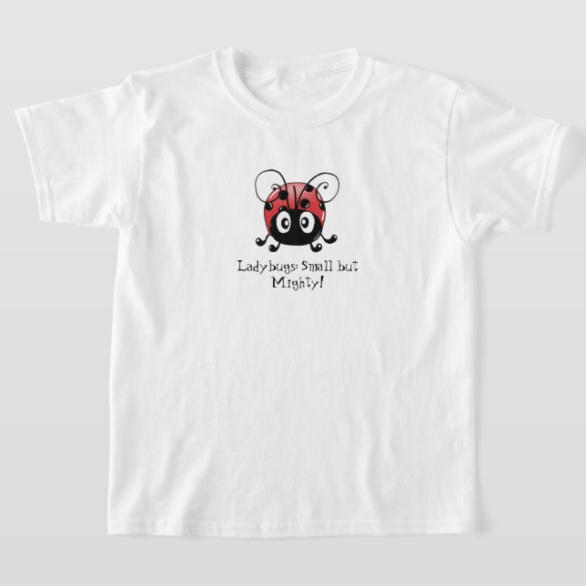 Camisa T do partido Ladybug Garden - Design Whimsi (Postura )