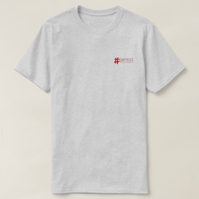 Camisa T do Projeto Pacotes de Períodos - cores (Frente do Design)