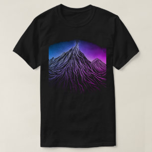 Camisa T do quadro de montagem à luz do norte
