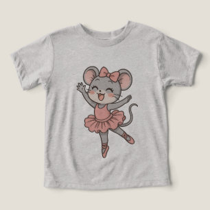 Camisa-T do Rato Ballerina Cute - Estilo do Manga