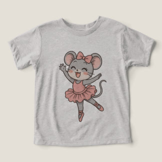 Camisa-T do Rato Ballerina Cute - Estilo do Manga