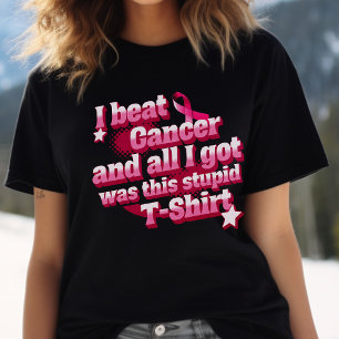 Camisa-T do Sobrevivente de câncer de fita rosa,Lu