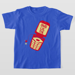 Camisa T do Telefone do Sacudir Vermelho Retroativ