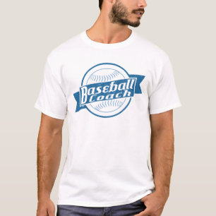 Camisa T do treinador de beisebol personalizável