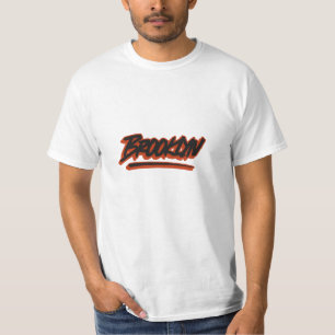 Camisa T Estilo de Grafite Brooklyn Nova Iorque