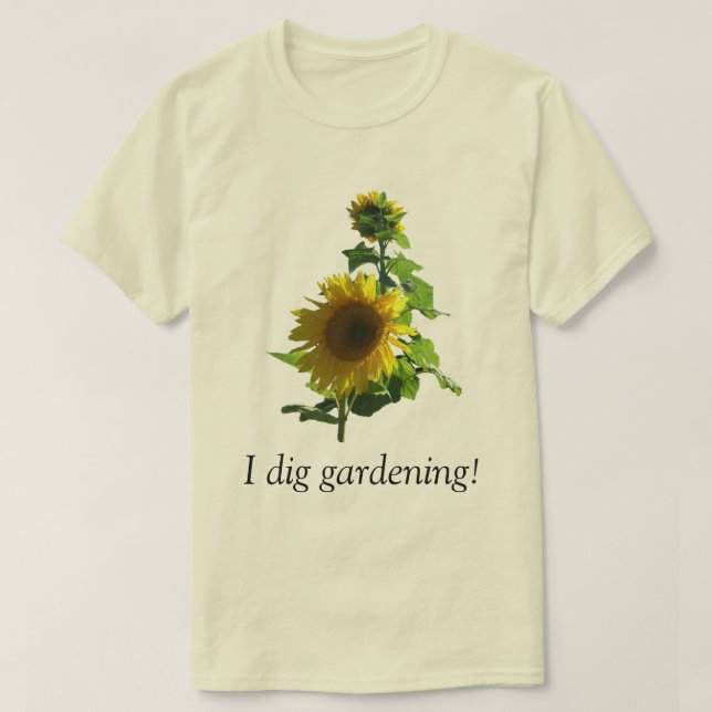 Camisa T - Eu Canto Jardinagem! (Frente do Design)