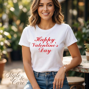 Camisa-T-feliz dia de os namorados feminino