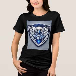 "Camisa-T feminina com Design de logotipo de águia