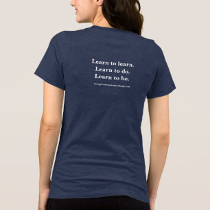 Camisa-T feminina da Academia Pioneer Acton