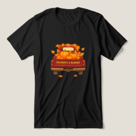 Camisa-T - Folhas de outono e Abóboras Unisex