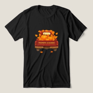 Camisa-T - Folhas de outono e Abóboras Unisex