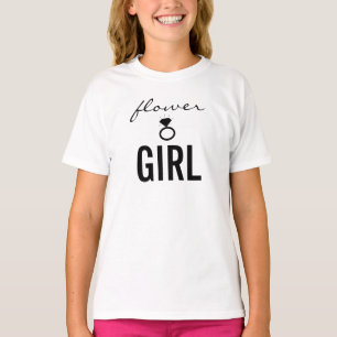 Camisa T - Garota Flor (Bling) Branca