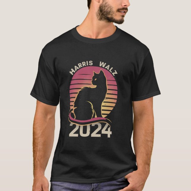 Camisa T Gato de Kamala Harris (Frente)
