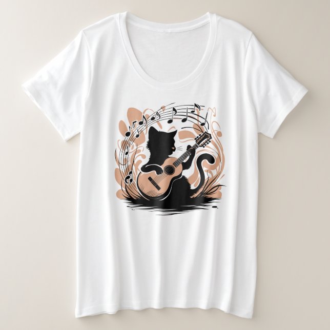 Camisa T - Gato Preto (Frente do Design)