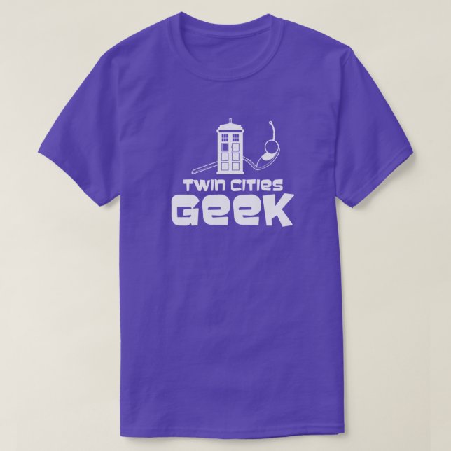 Camisa T-Geek das Cidades Gêmeas (Unisex) (Frente do Design)