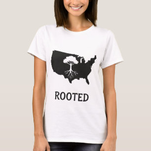 Camisa T Gráfica de Árvore enraizada nos EUA