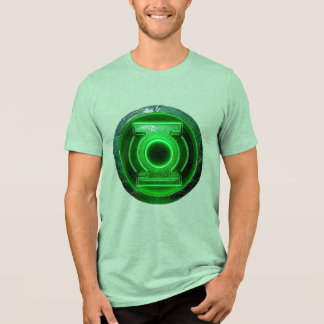 Camisa-T Gráfica do Emblema de Energia Verde Mascu
