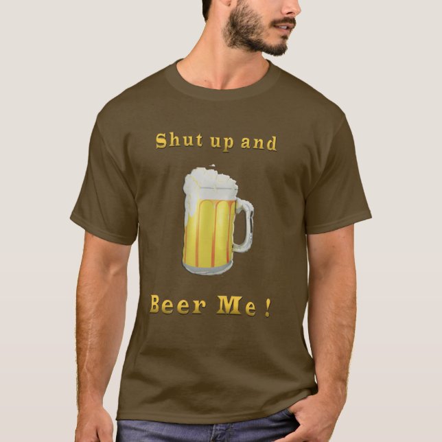 Camisa T-humor de cerveja (Frente)